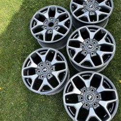 2021-2024 Ford Bronco 17 Inch Machined Gray Alloy - Genuine Take-Off Rim - Road Ready SUV Wheels