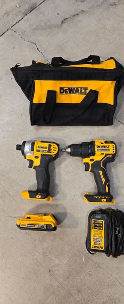 Dewalt drill and impact driver  set 20v
