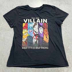 Disney Villains Logo T Shirt Top