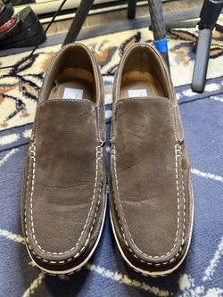 Men’s Lightly Used/Worn Slip On Shoe Set/Pair(Brown & Blue Pair)