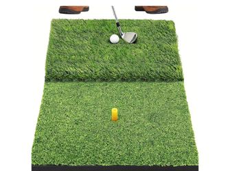 Dual-Surface Golf Hitting Practice Mat