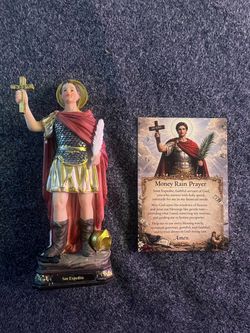 Saint Expedite 8” Statue + Prayer Print