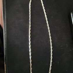 10K White Gold Chain 