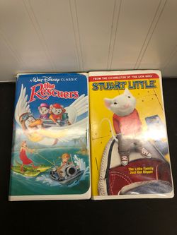 Vhs tapes Stuart little and the rescuers