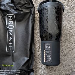 Brand new Brumate black leopard water bottle