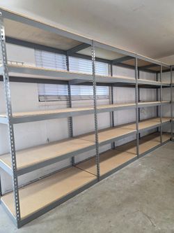 Heavy Duty Boltless Storage Shelving 48 in W x 24 in D Racks Similar To Uline Shelves Delivery Available