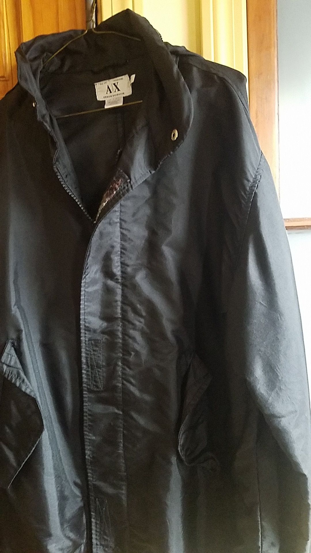 mens rain jacket Armani