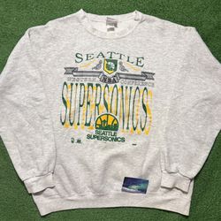 Vintage Seattle SuperSonics Crewneck Large