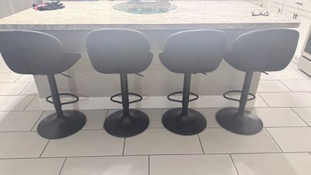 Modern swivel bar stools
