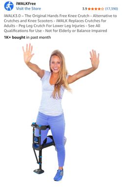 iWALK 3.0 Hands-Free Knee Crutch – Excellent Condition
