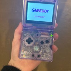 Custom Modded/Upgraded Purple Gameboy Advance SP With Everdrive GBA