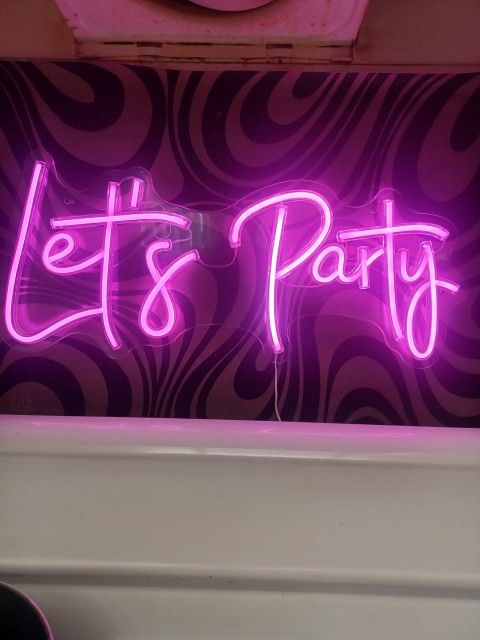 Let’s Party” Neon Wall Sign "20x8"