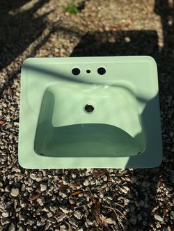 RARE 1956 Vintage C-Briggs Mint Green Bathroom Sink – Mid-Century Retro