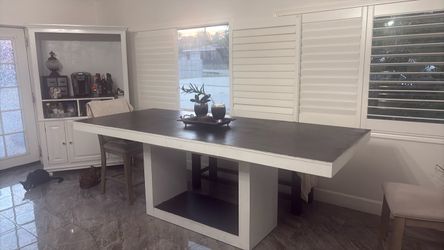 Long dining table