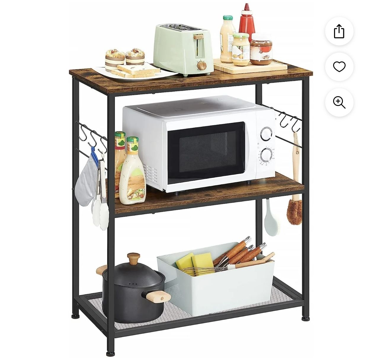 Kitchen Island Storage Shelf