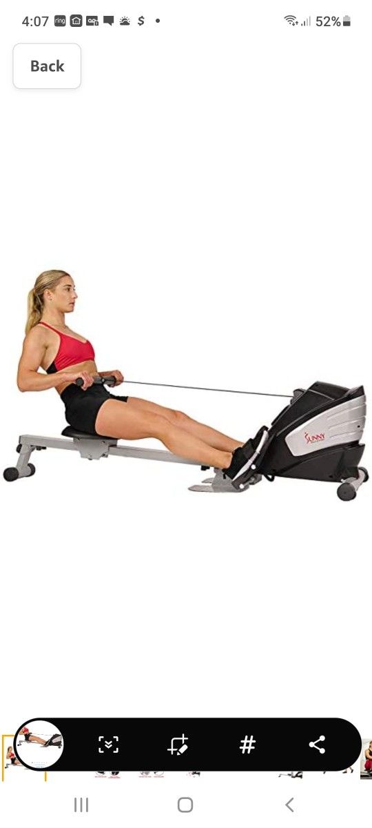 New In Box Dual Function Magnetic Rowing Machine Digital Monitor See Pictures For Description