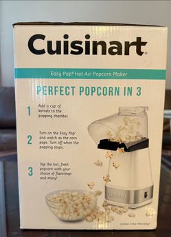 Cuisinart Hot Air Popcorn Maker *New In Box* $30