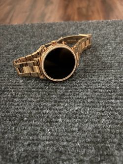 Micheal kors Rose Gold Tone Smartwatch with Crystal Bezel