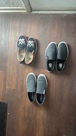 Teenage boy slip on shoes