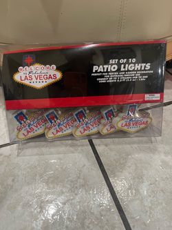 Welcome to Las Vegas Patio Lights Set of 10