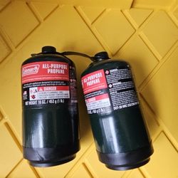 Coleman 1 lb All-Purpose Propane Tanks (2-Pack) – Brand New, Sealed!