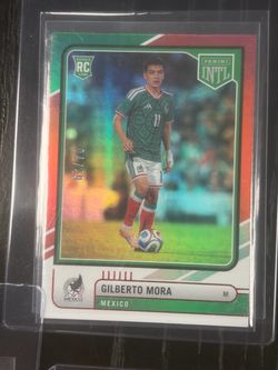 Gilberto Mora Mexico Rookie Card RED GREEN Color Match /49