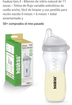 Haakaa New Never Use Baby Bottle $20
