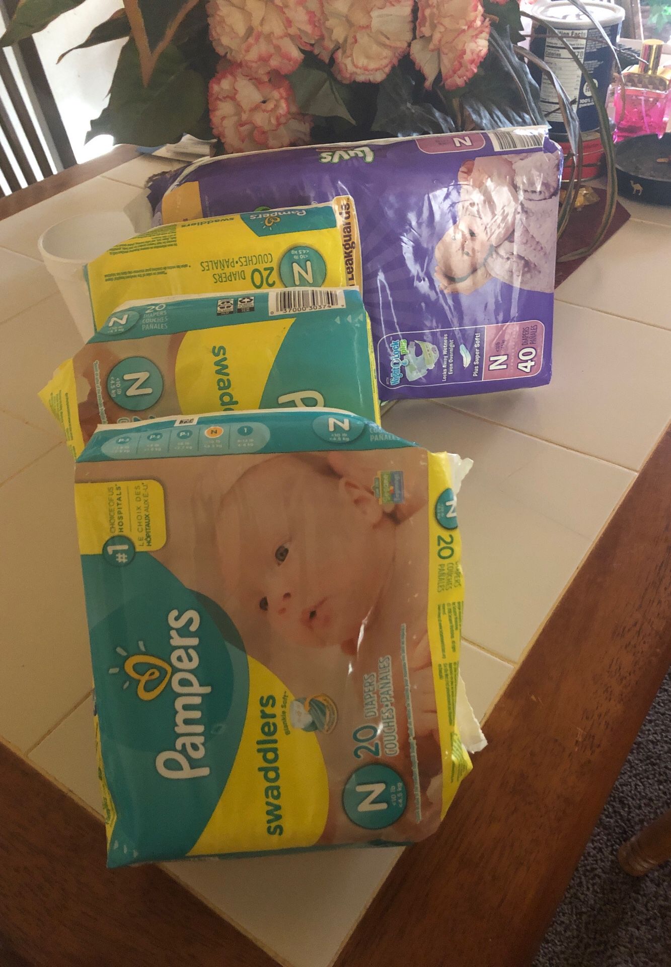 160 newborn diapers