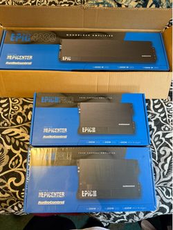 I have 3 brande new audio control amps
