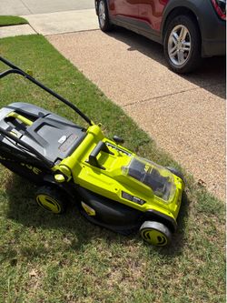 Sun Joe  cordless mower great condition