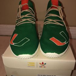 Miami Hurricanes Custom Adidas Shoes