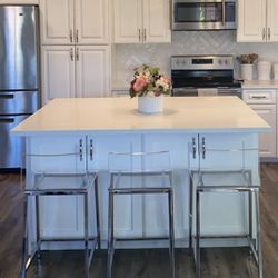 CB2 Clear Acrylic Counter Stools 