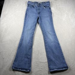 Levis Jeans Women’s 28 Blue Denim 726 Flare High Rise Stretch Boho 70s #2082