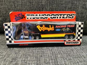 MATCHBOX SUPER STAR TRANSPORTER 1993 ~ MBX023: Vintage Derrike Cope 1/87 Scale #98 Bojangles CY104 ~ Team Transporter