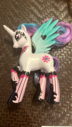 2011 My Little Pony Ponymania Goth Dark Princess Celestia Brushable G4 MLP