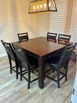 Counter-Height Expandable Dining Table Set