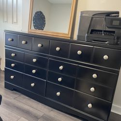 6 Drawer Black Dresser