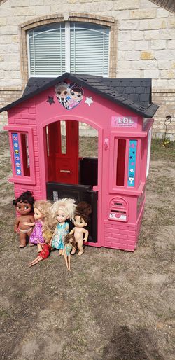 Like New LOL House Never Used Comes With Barbies And Dolls