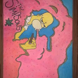 Homer Simpson (420 Edition) Canvas Art