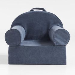 Small Blue Kids Lounge Chair 