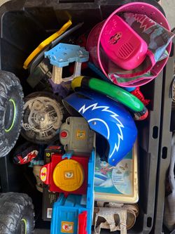 Large lot of assorted kids toys