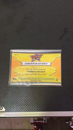 Wwe the miz 23/99 2018 event used mat relic card