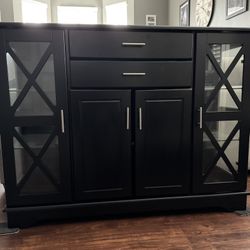 Black Buffet Cabinet 