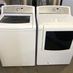 KENMORE ELITE TOP LOAD WASHER AND DRYER SET 