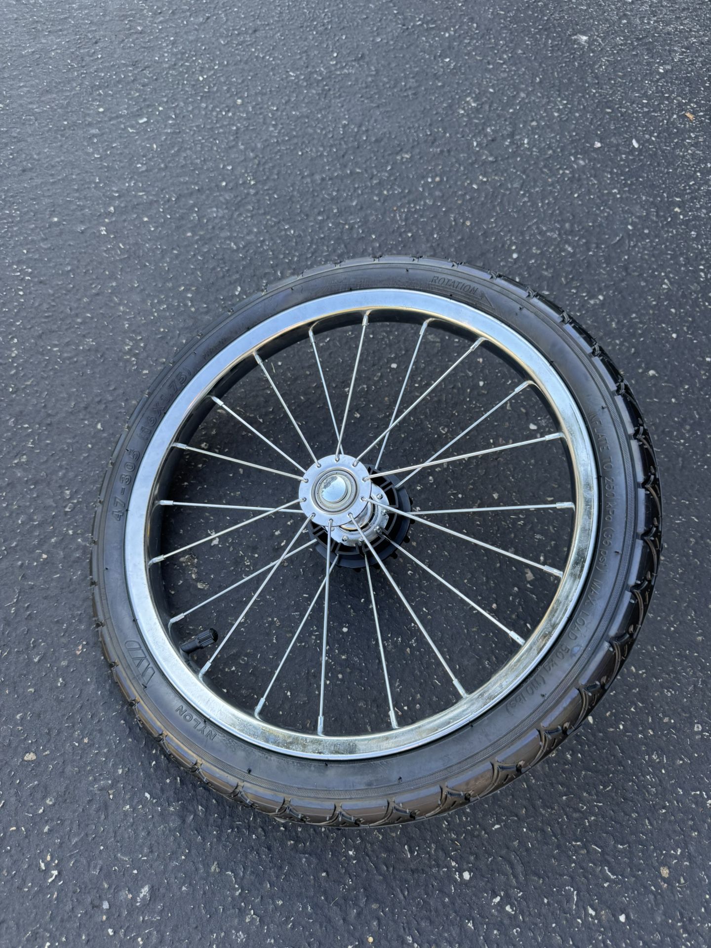 Rear Wheel ONLY For Petique Trailblazer Pet Jogger Stroller - Brand New OEM