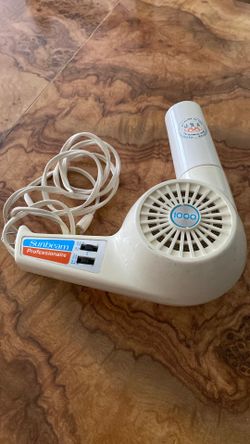 Title: Vintage Sunbeam Professional 1000 Hair Dryer (Olympic Edition)