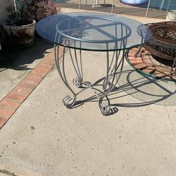 Table- Glass & Metal.  $35.00.   Chino, Ca