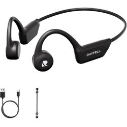 ☆ Bone Conduction Headphones, Bluetooth 6.0 Open Ear Sports Headphones, 8H Battery Life, 28g Lightweight, Type-C, Suitable for Running, Cycling and Fi