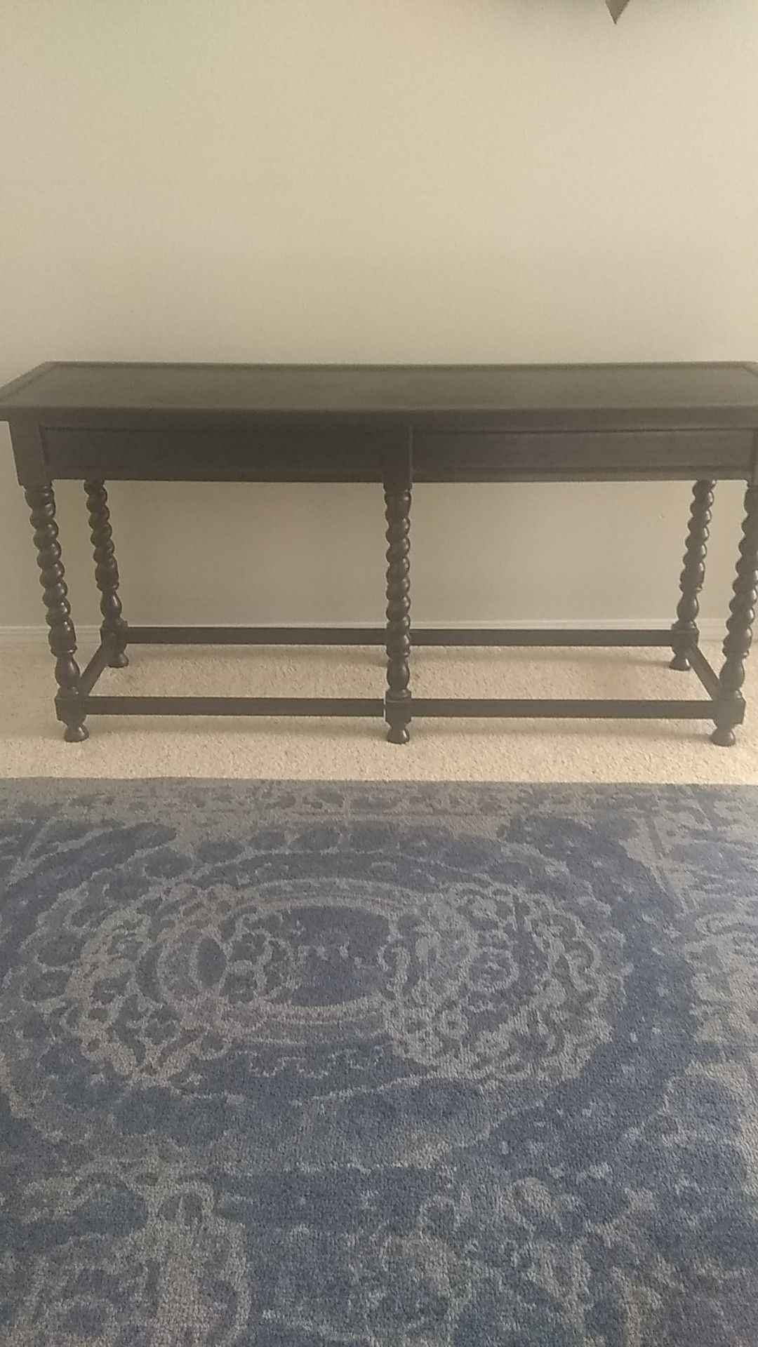 Pottery Barn Style Black Console Table