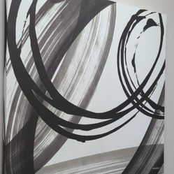 Black White Pop I Canvas Wall Art 39x39